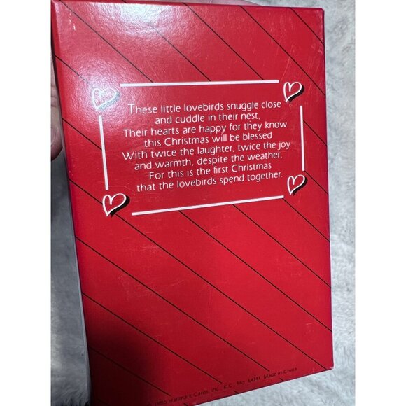 Hallmark 1986 First Christmas Together doves and granddaughter ornament lot - Picture 2 of 9